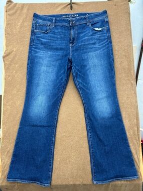 American Eagle Outfitters Women's Medium Blue Flare Jeans